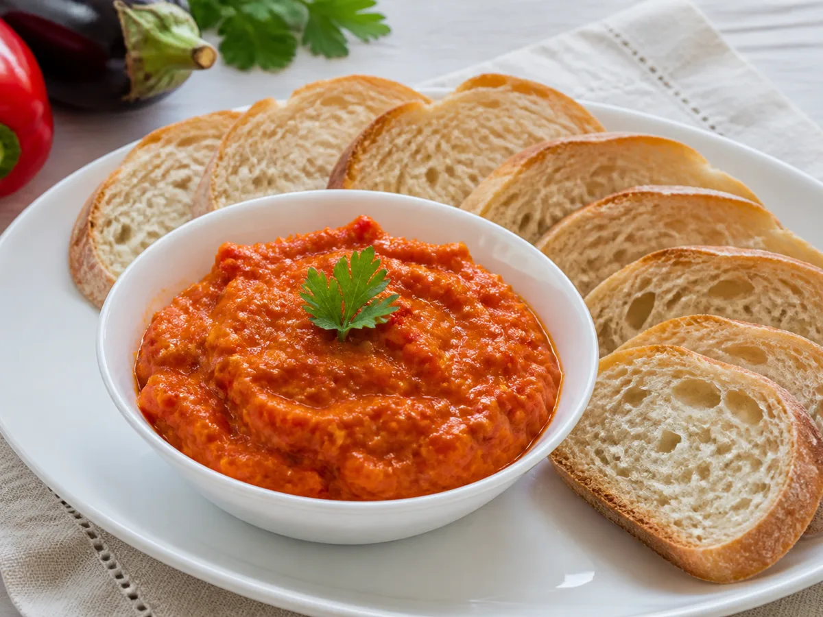 Закуска из перца и баклажана