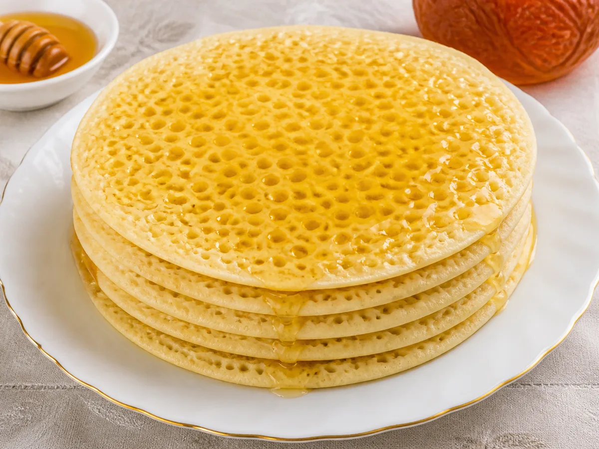 Манные блинчики с дырочками