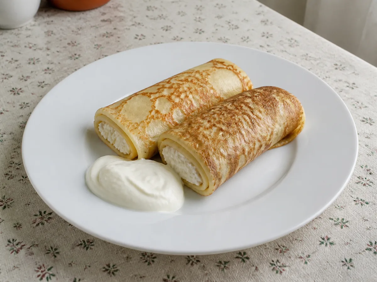 Блинчики с творогом