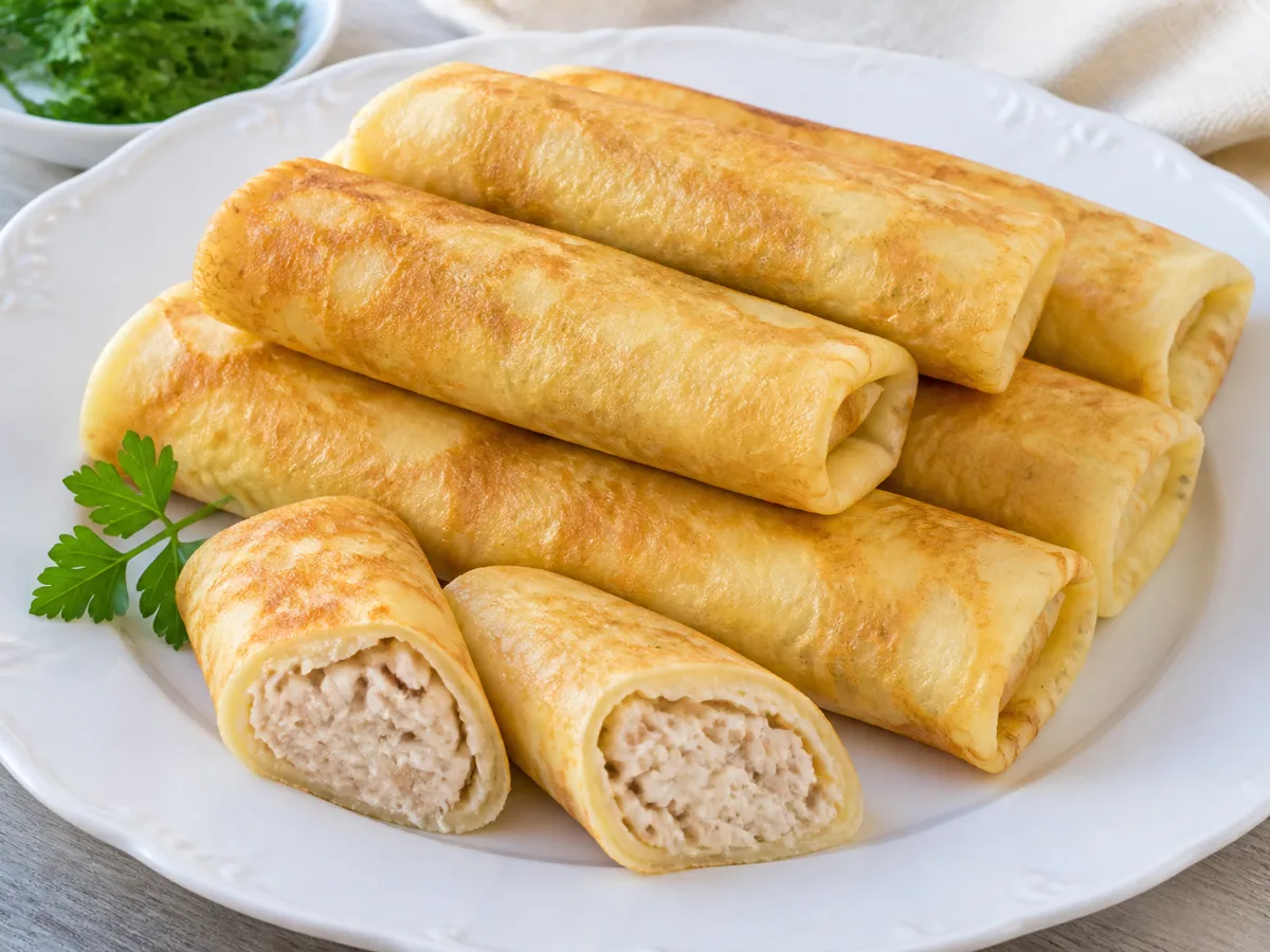 Блины с курицей