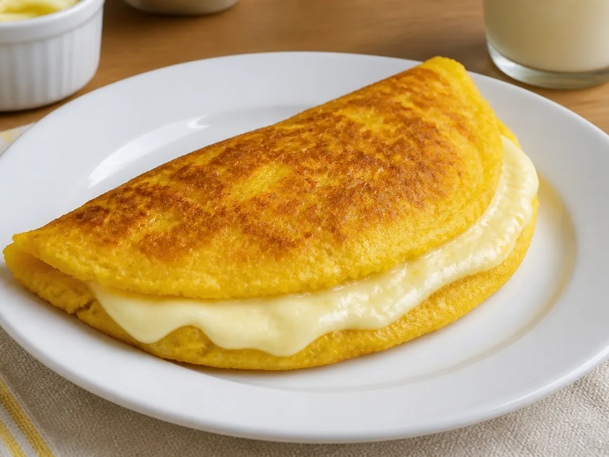 Кукурузные оладьи с сыром