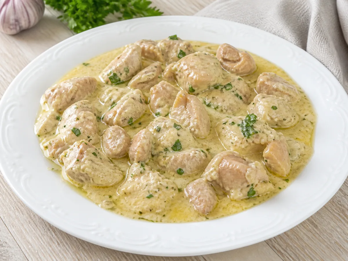 Курица в чесночном соусе