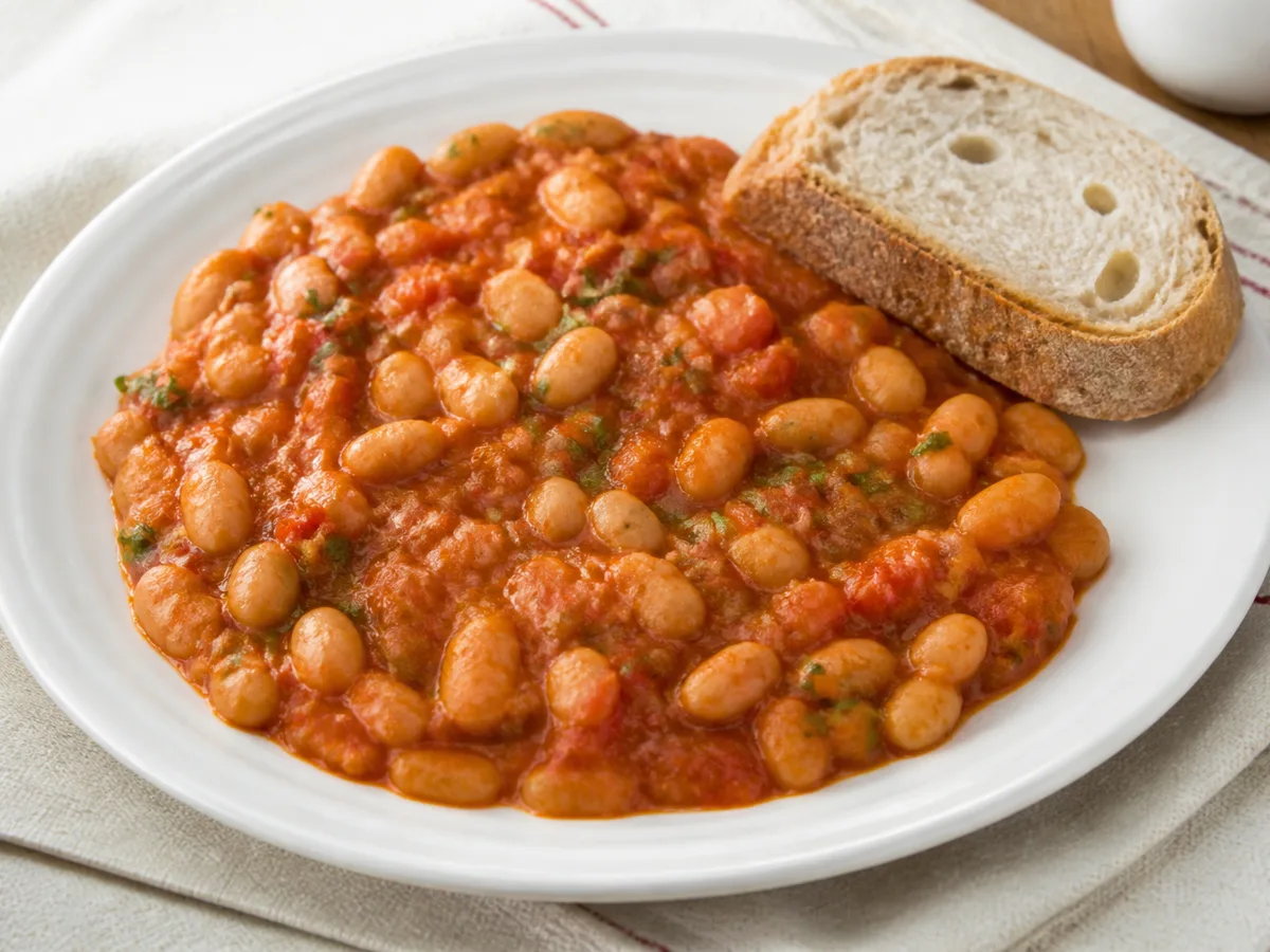 Фасоль с аджикой