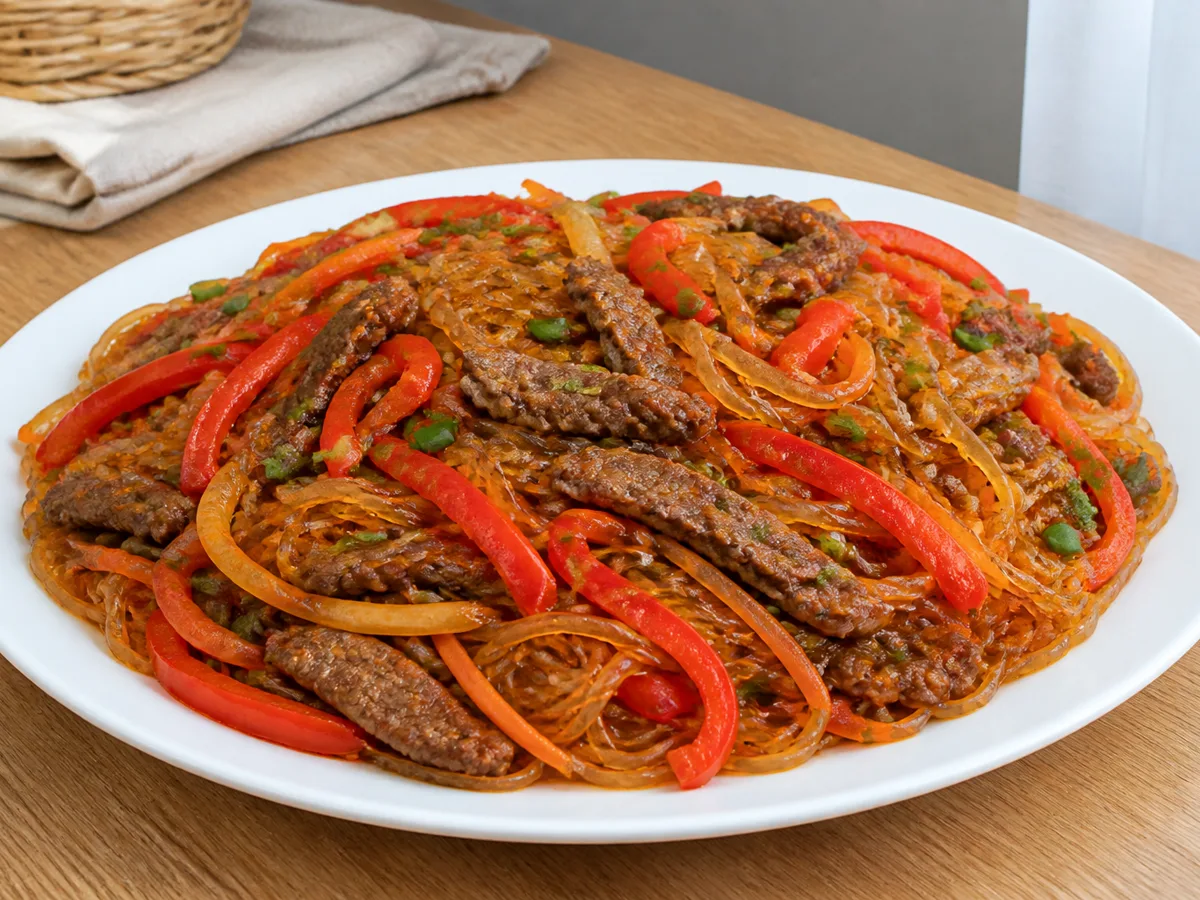 Стеклянная лапша с говядиной