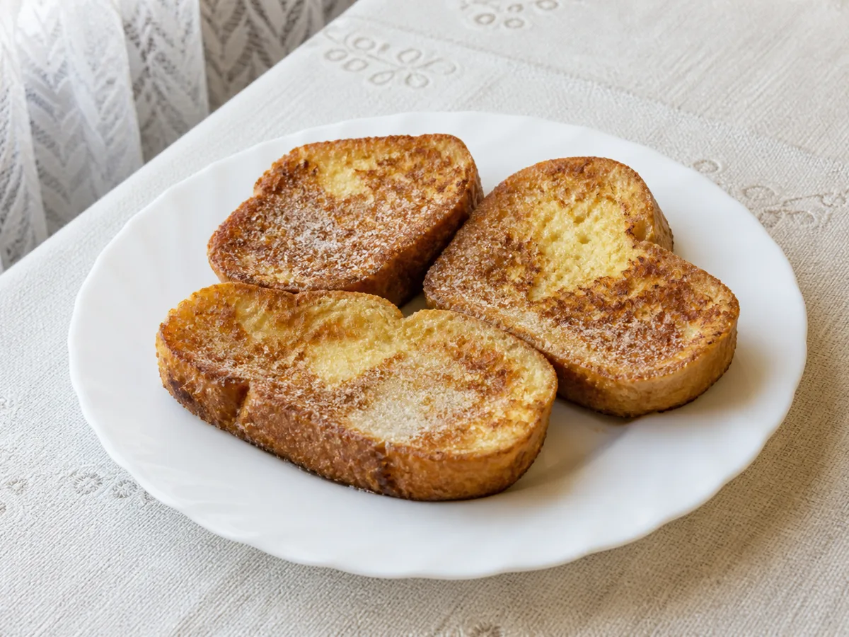 Гренки с молоком