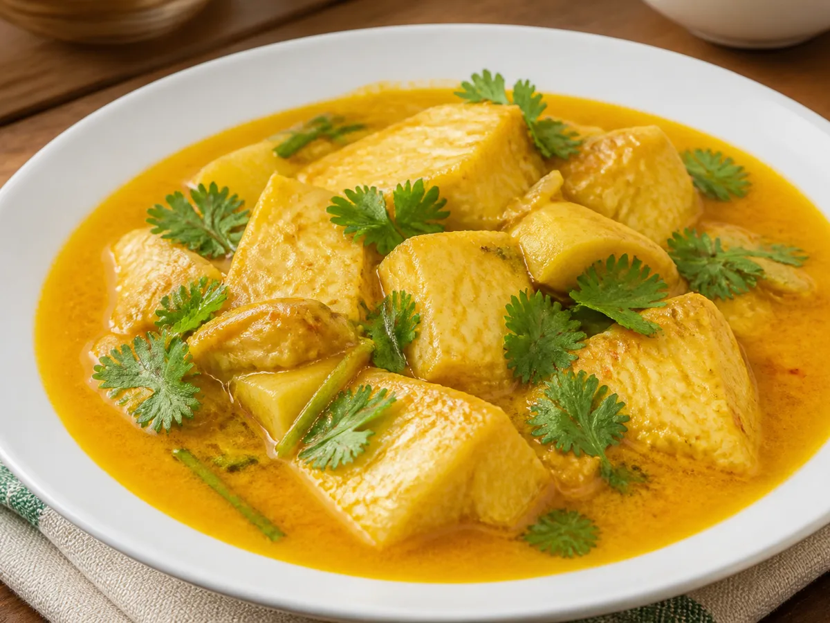 Рыба в кокосе с куркумой
