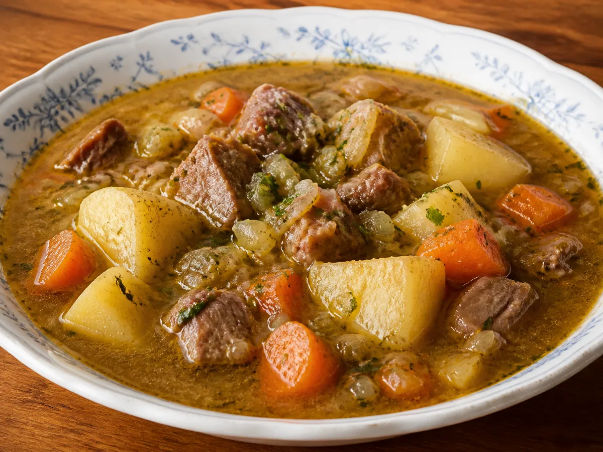 Баранина с картошкой и морковью