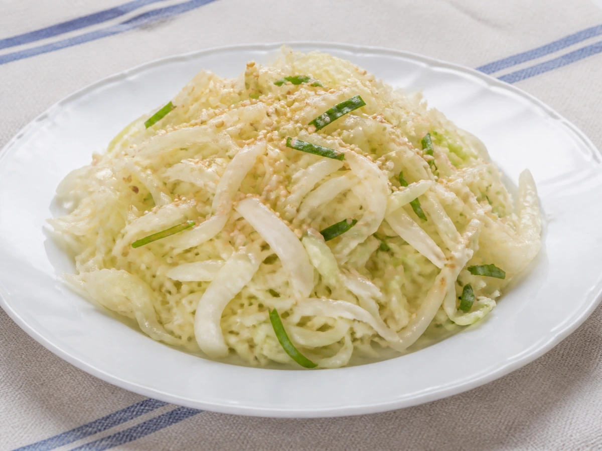 Капуста с кунжутом