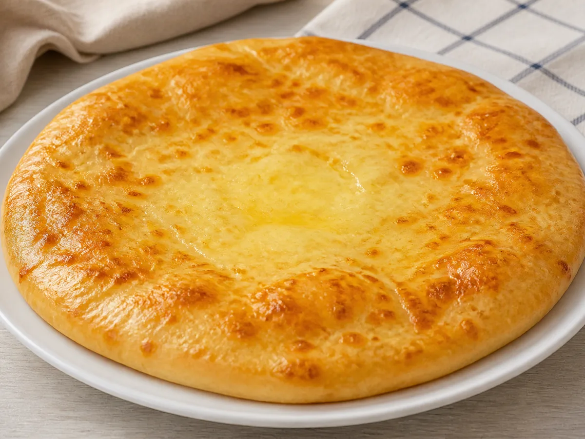 Лепёшка с сыром и яйцом
