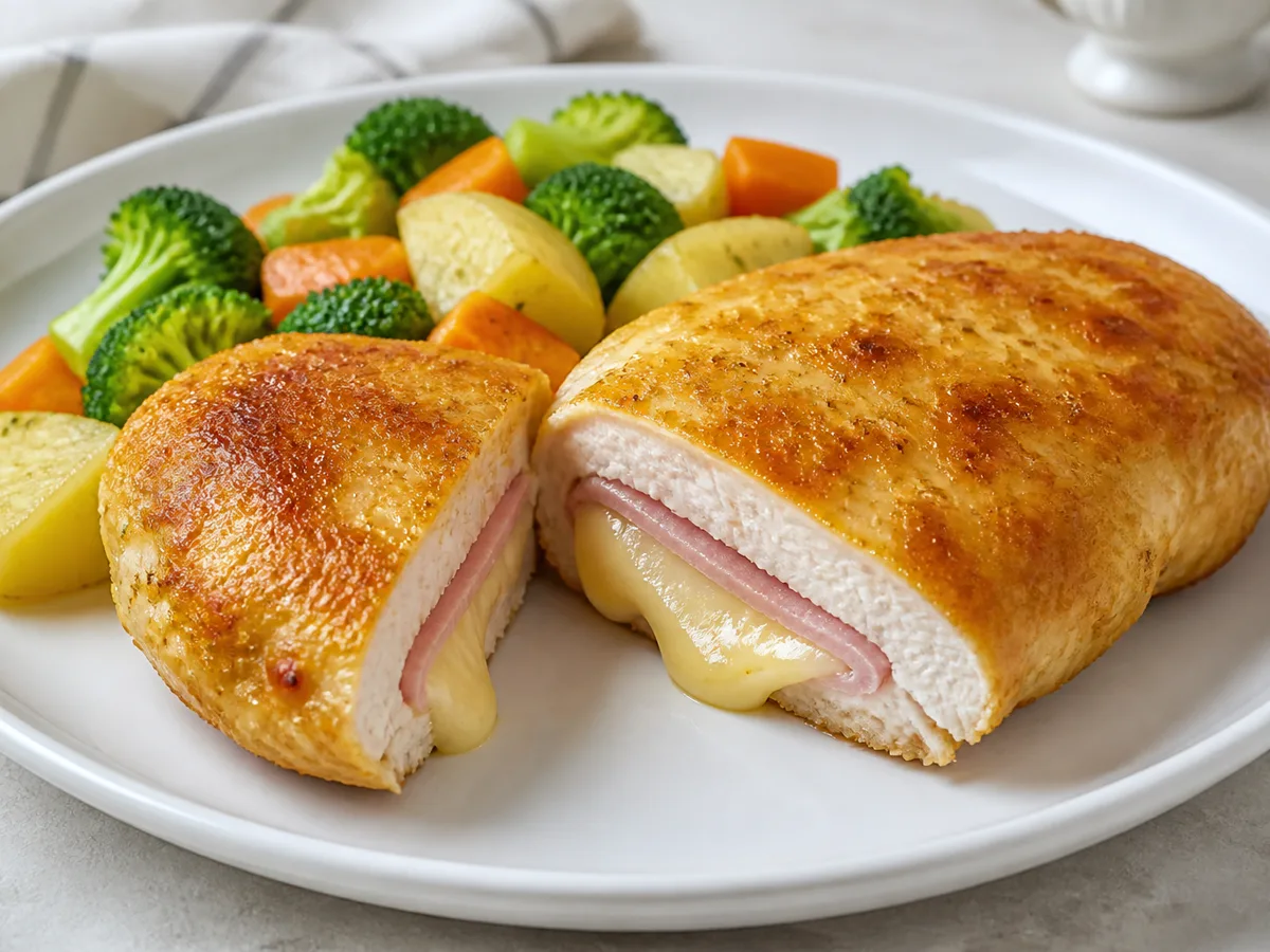 Курица с ветчиной и сыром