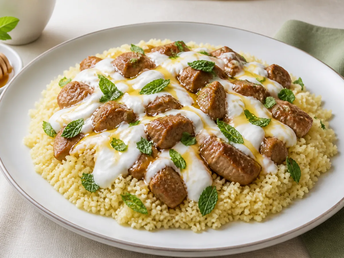 Кускус с йогуртом и мятой