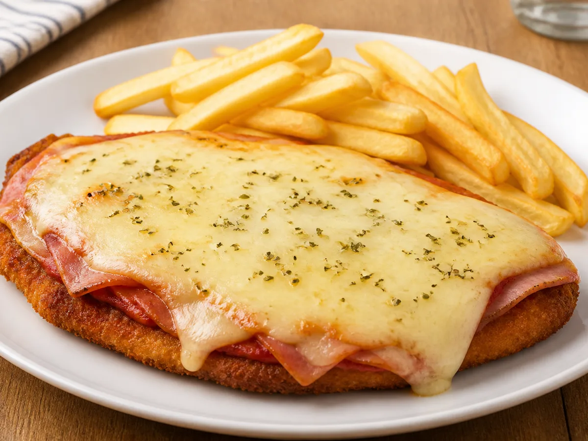 Куриная отбивная с ветчиной и сыром