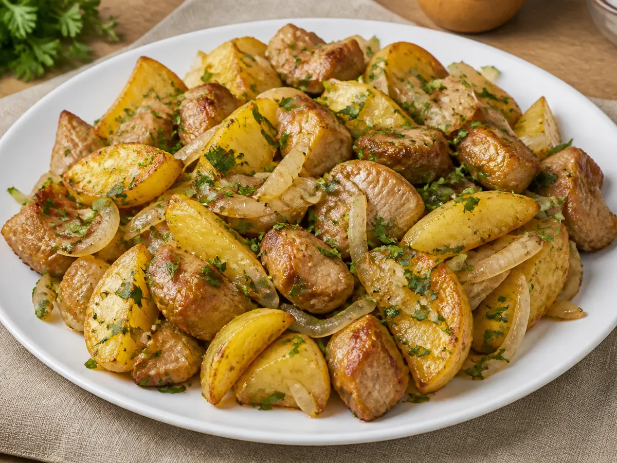 Свинина с картошкой по-грузински
