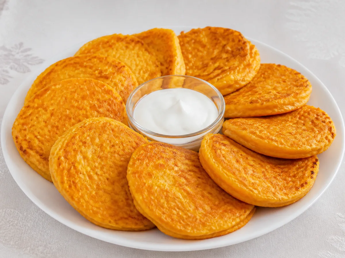 Морковные оладьи