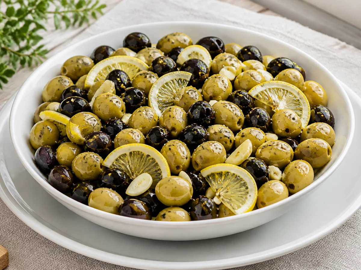 Оливки с лимоном