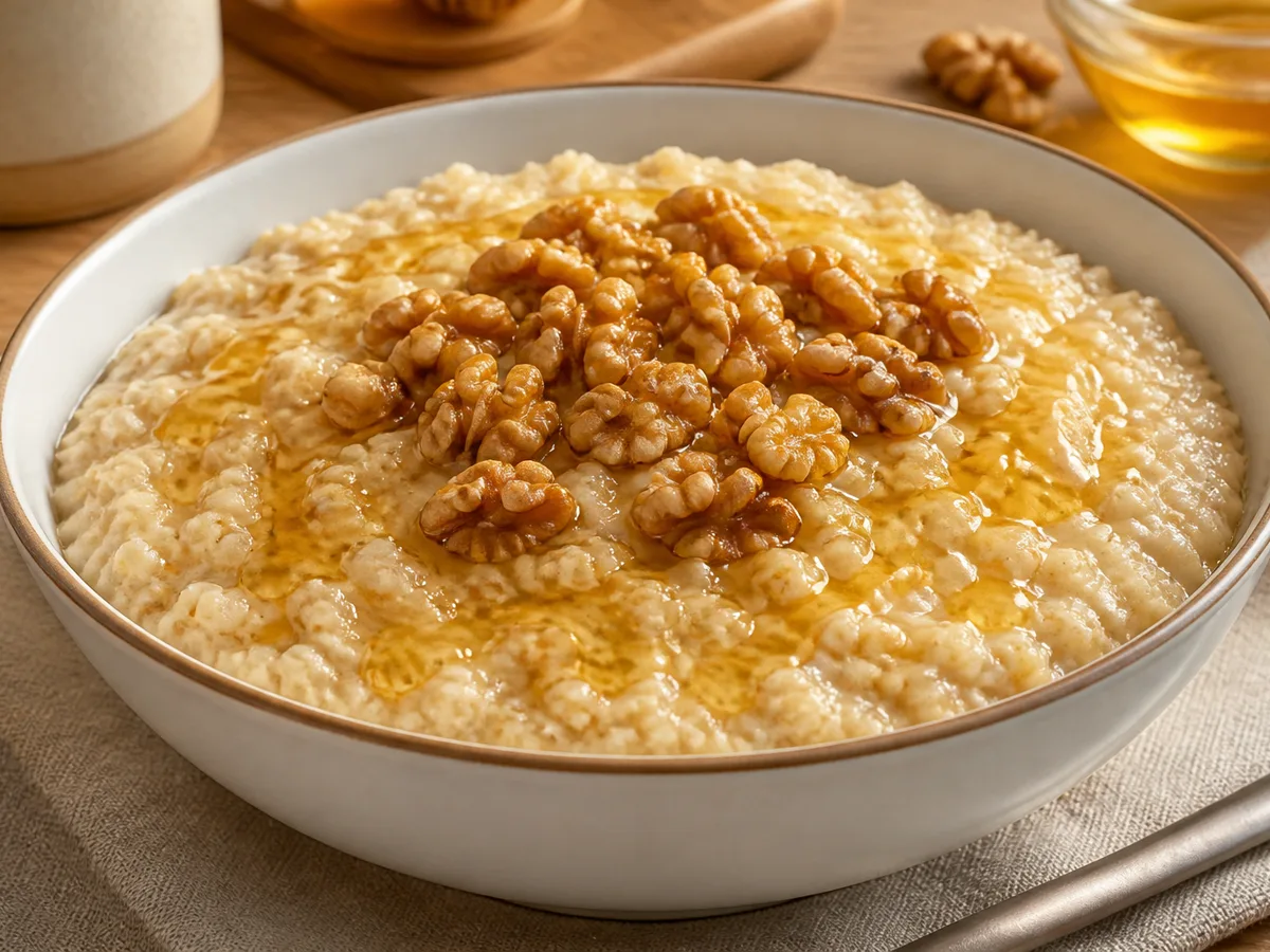 Овсянка с орехами