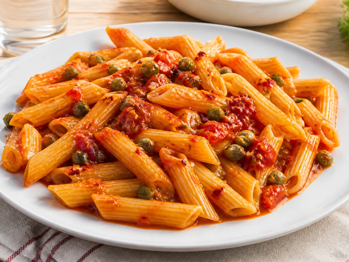 Макароны с каперсами