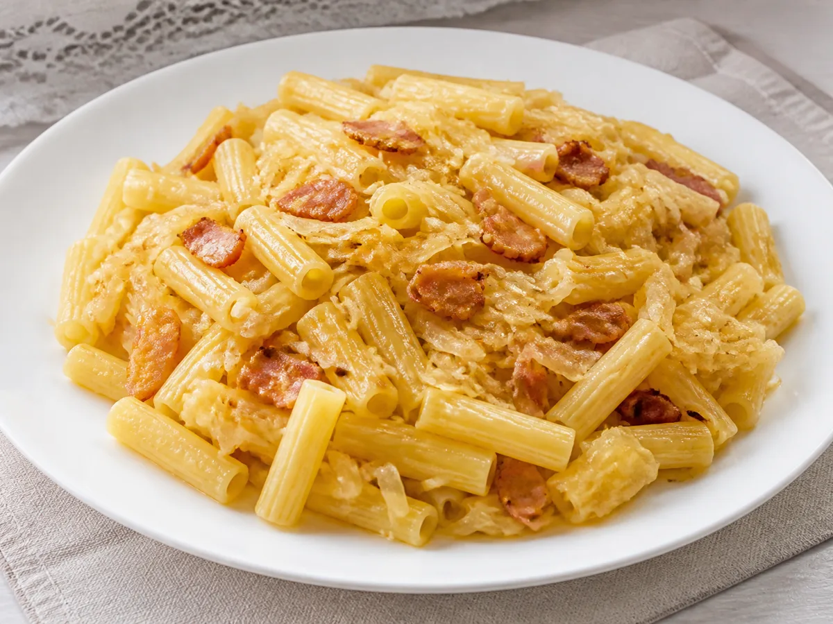 Макароны с капустой