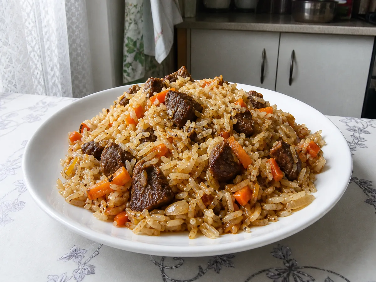 Плов с говядиной
