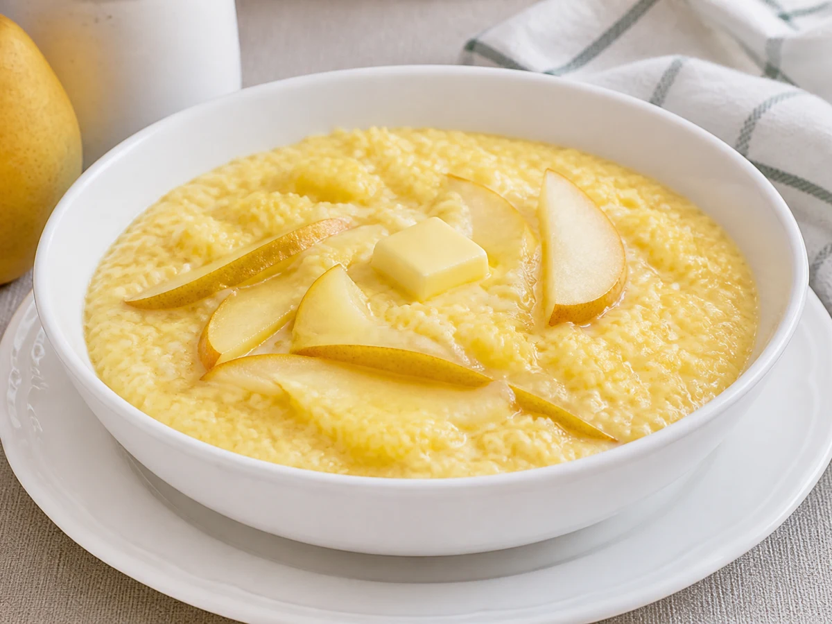 Пшённая каша с грушей