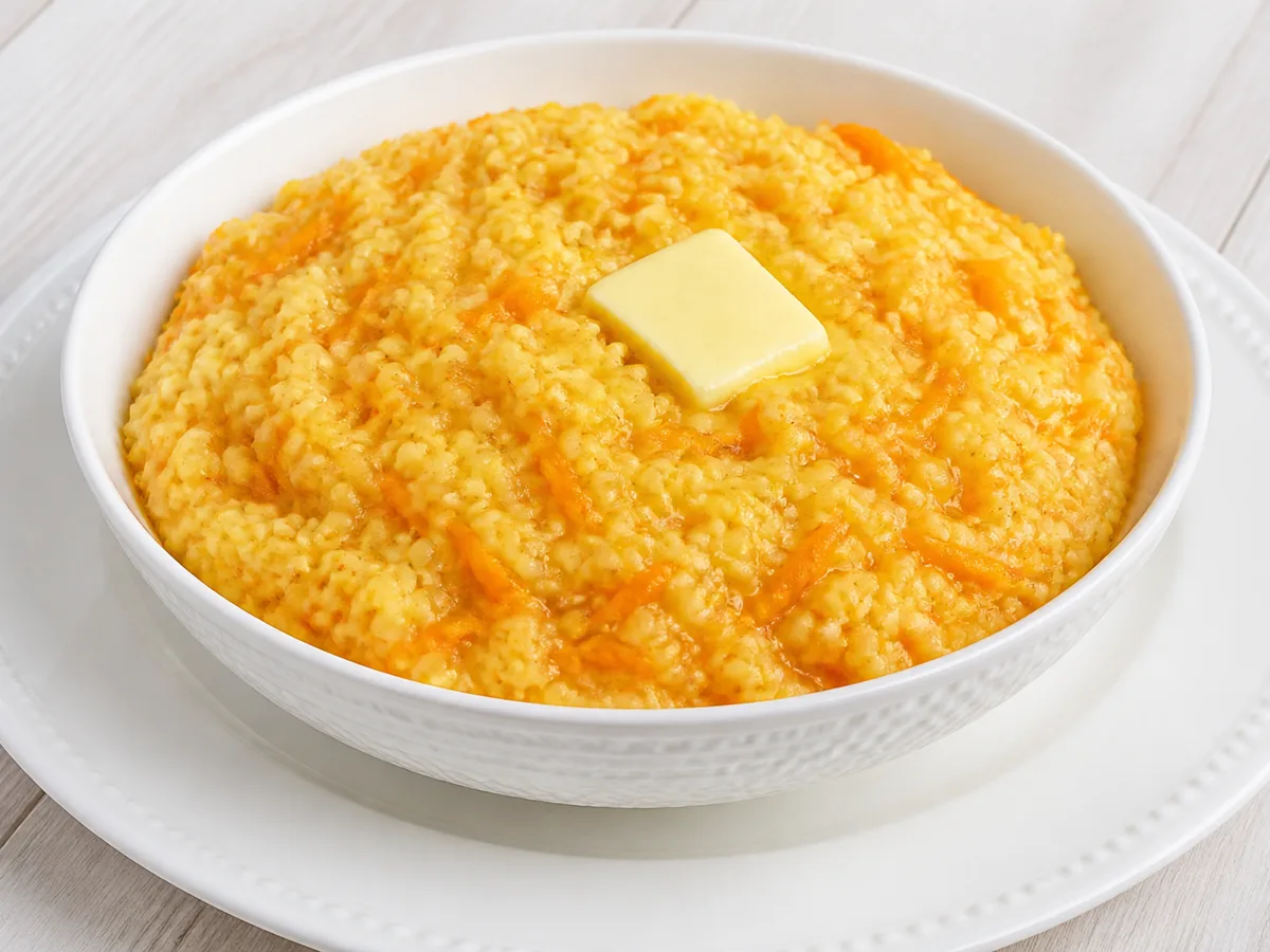 Пшённая каша с морковью