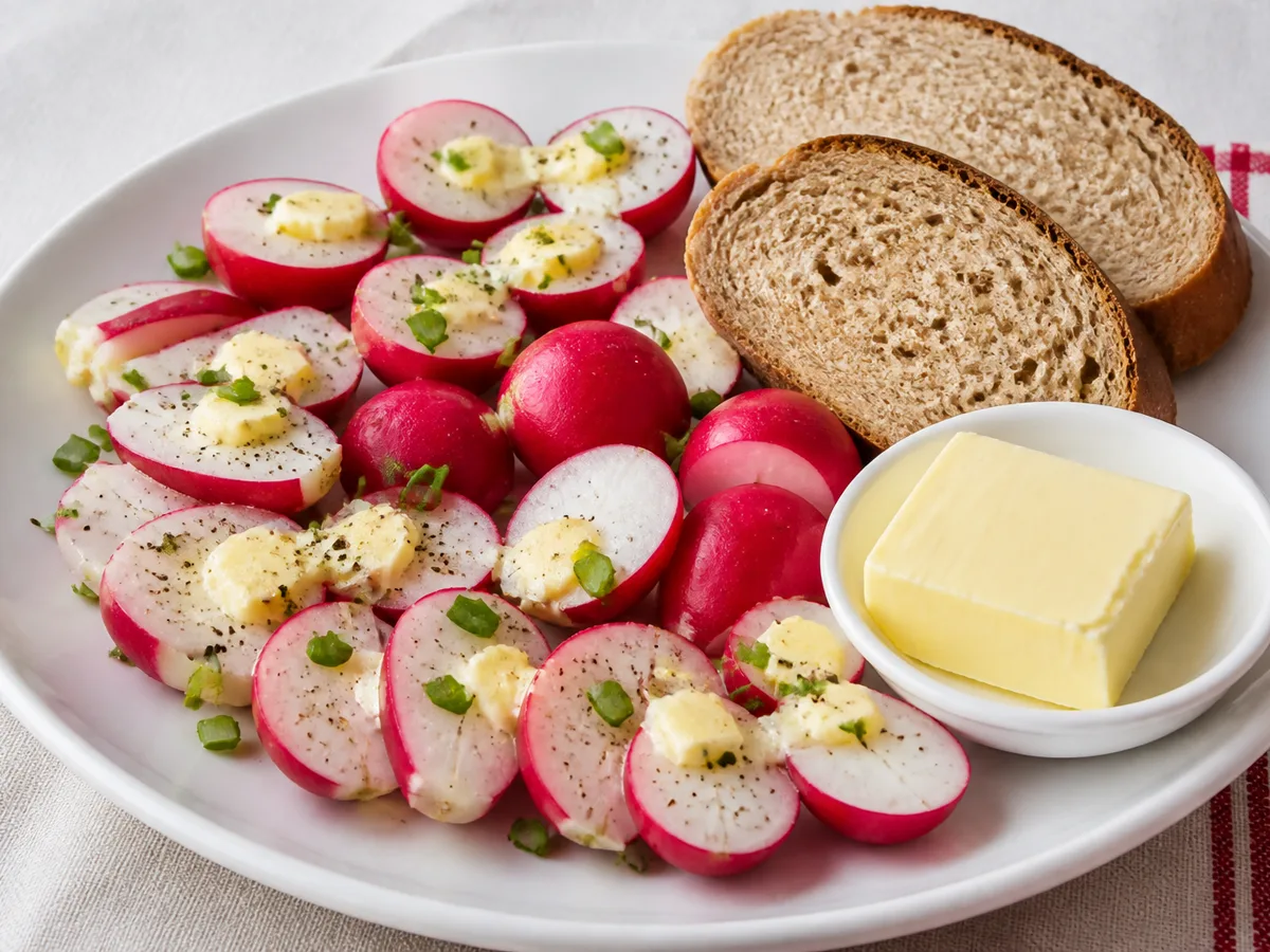 Редис с маслом