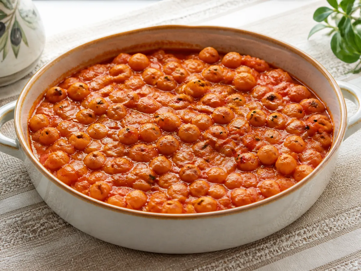 Нут с луком и лимоном