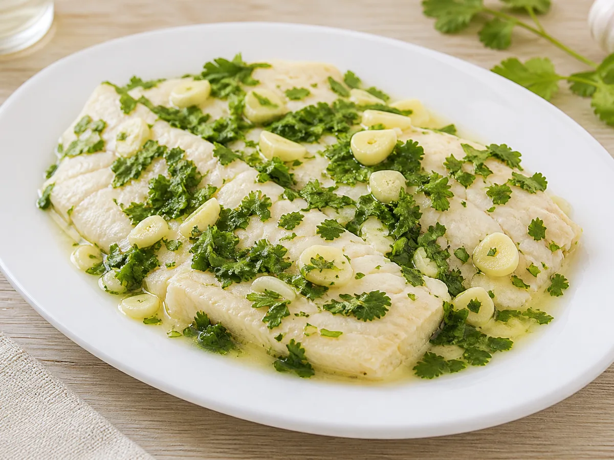 Рыба с кинзой