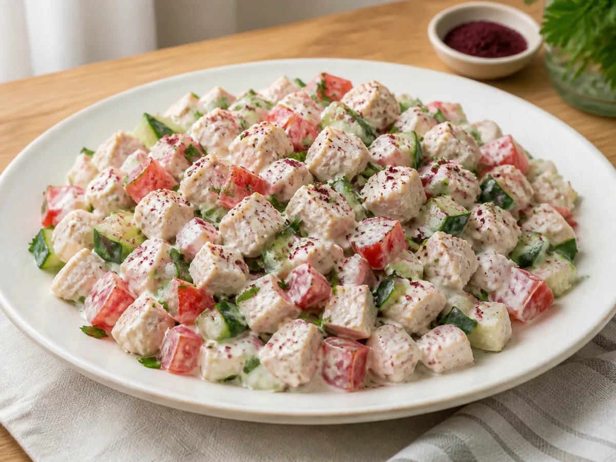 Салат с индейкой и йогуртом