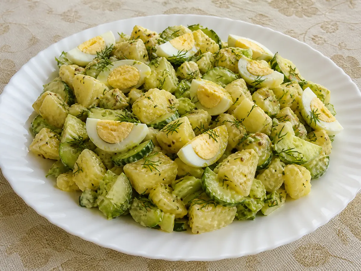 Картофельный салат с яйцом