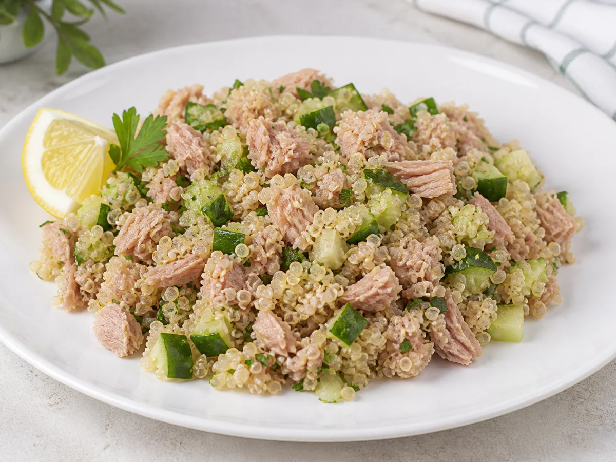 Салат с киноа и тунцом