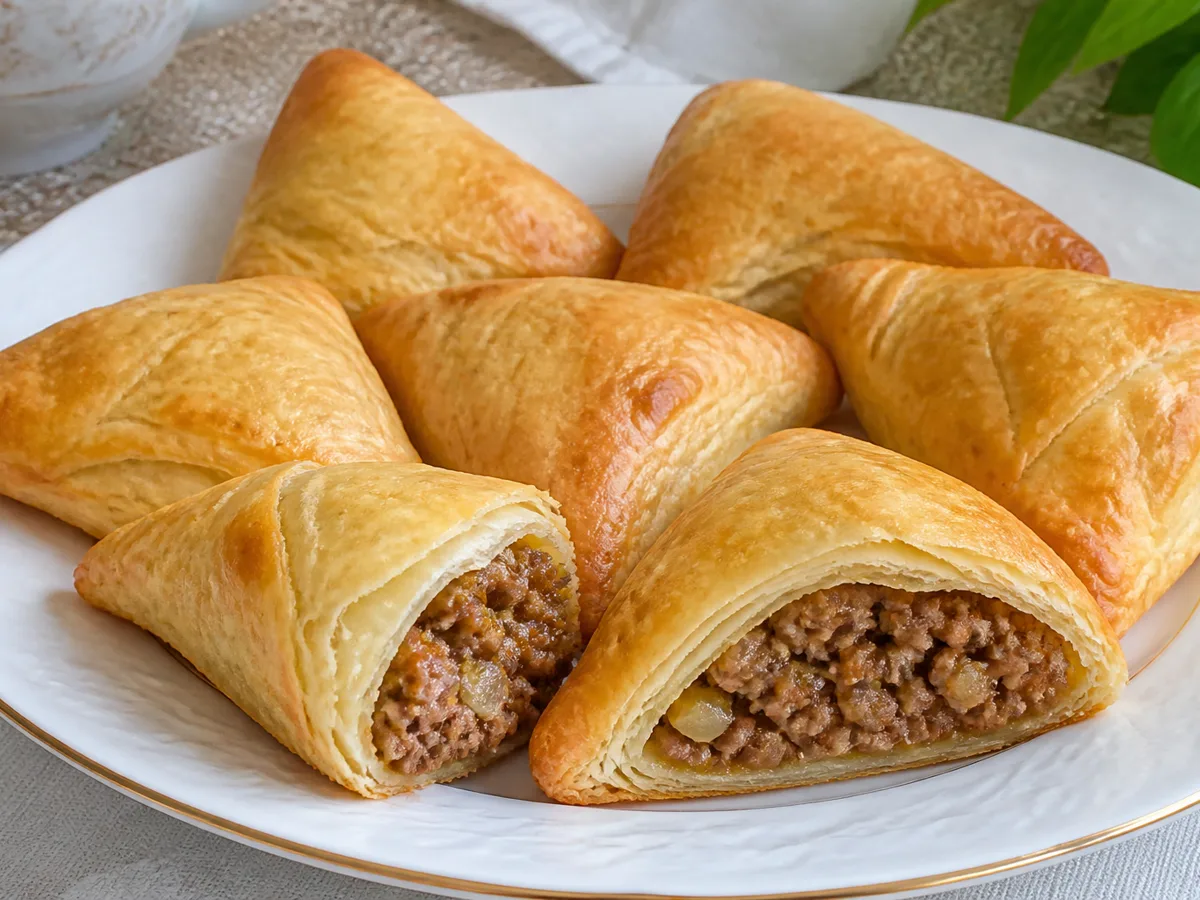 Слойки с мясом