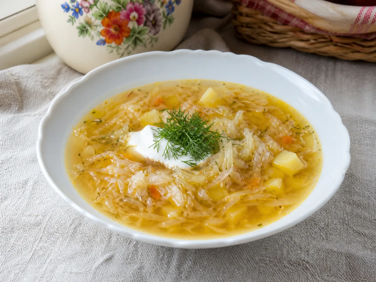 Щи из квашеной капусты