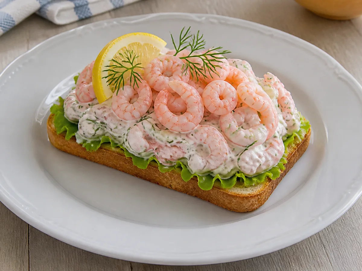 Креветки с укропом и майонезом