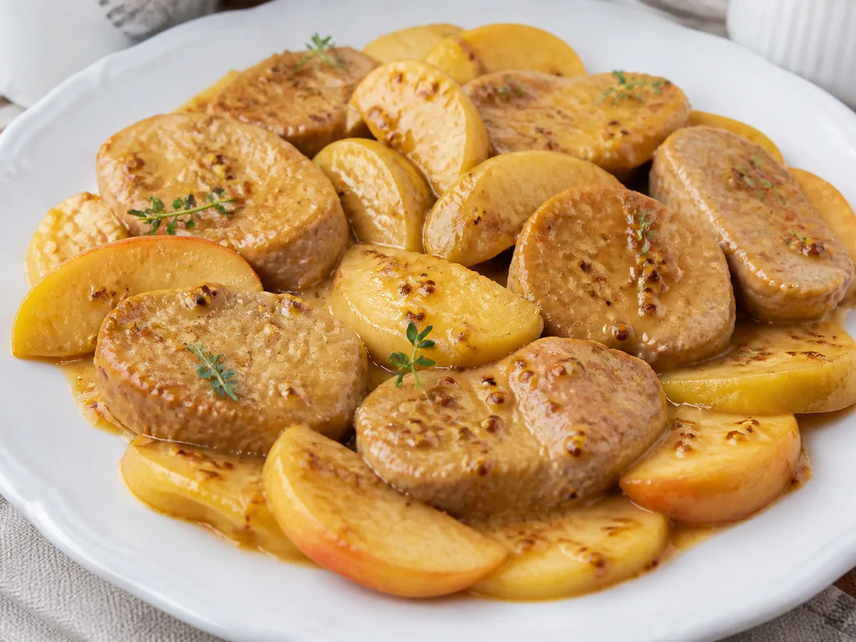 Свинина с яблоком