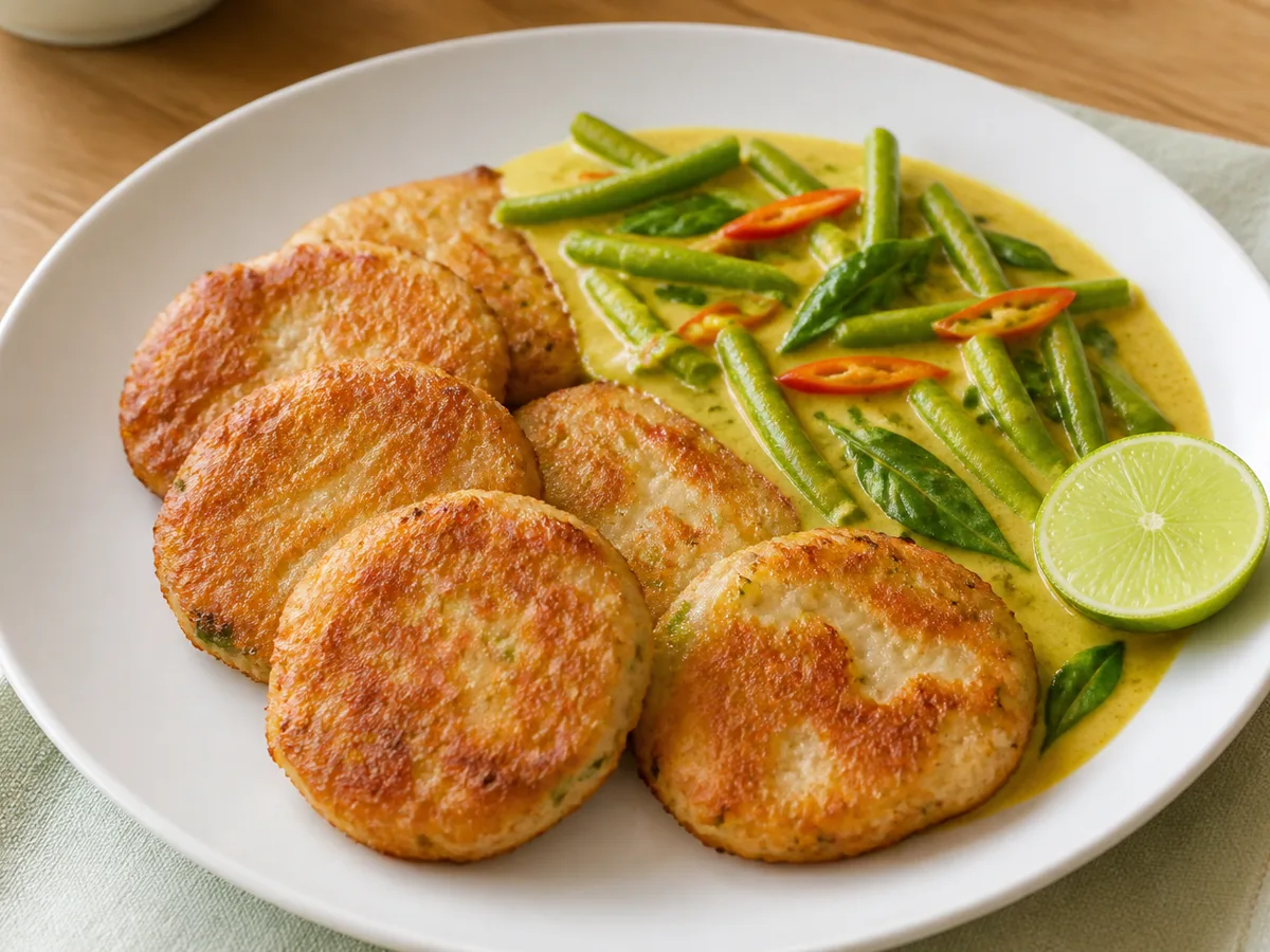 Рыбные котлетки с карри