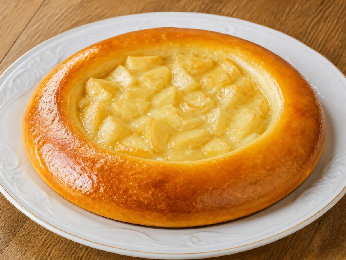 Ватрушка с яблоком